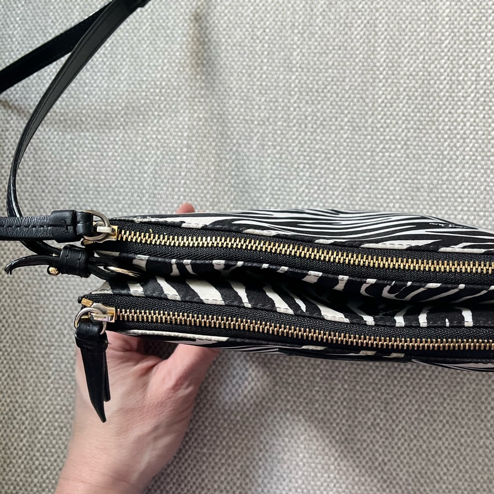 Jimmy Choo Black and White Zebra Crossbody Bag used - Picture 13 of 13
